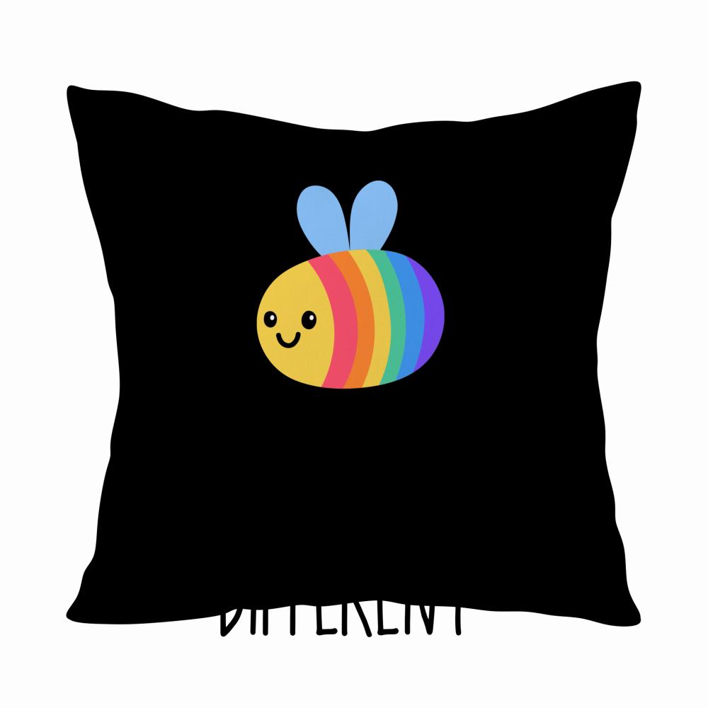 Bee Different poduszka kolor zielony