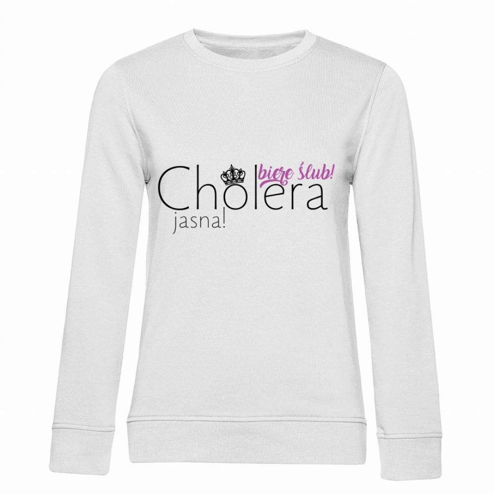 biere ślub Cholera jasna! bluza damska bez kaptura