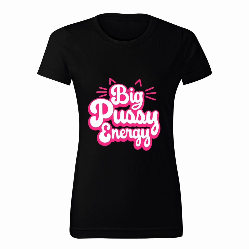 Big Pussy Energy koszulka damska kolor czarnyy