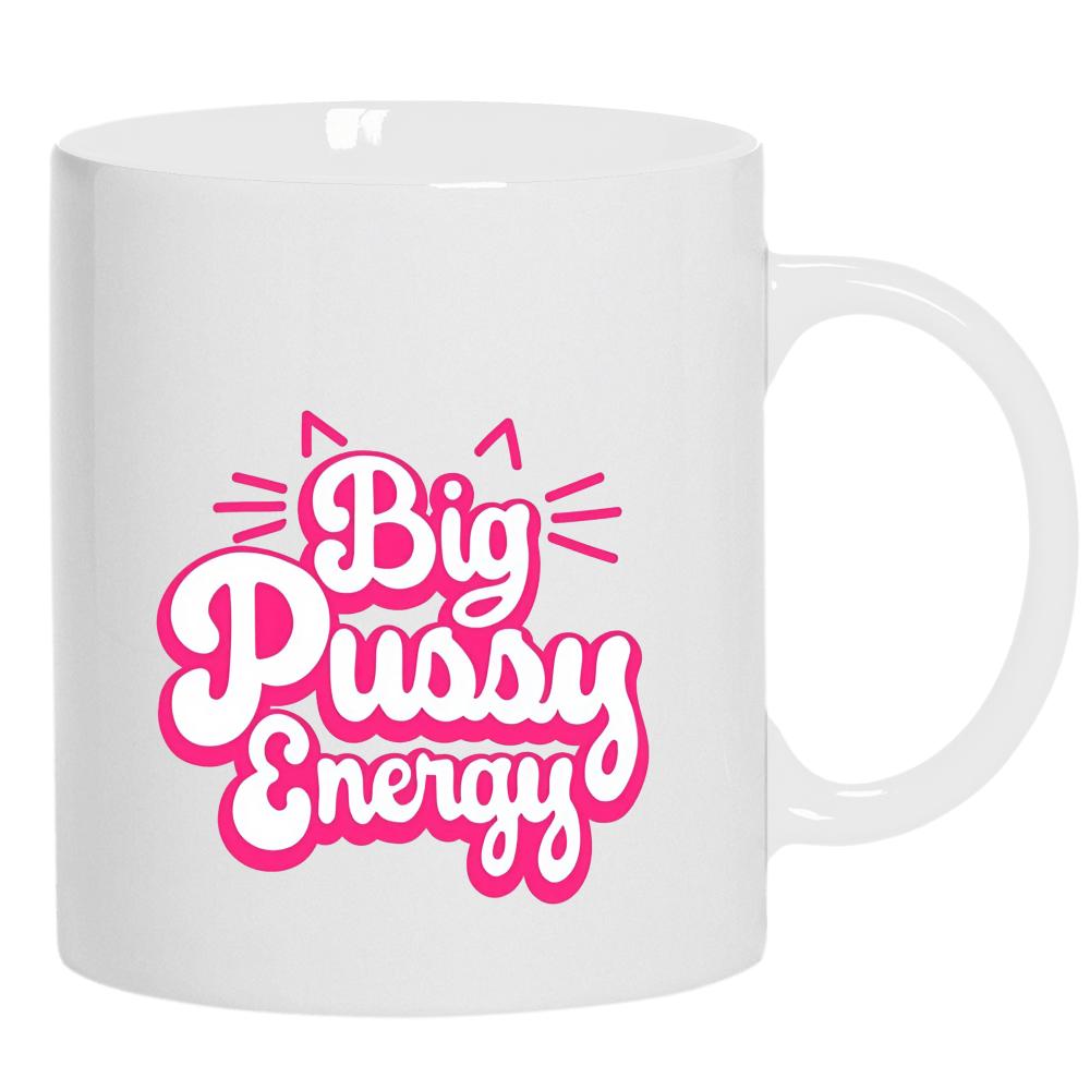 Big Pussy Energy kubek ucho kolor kolor biały