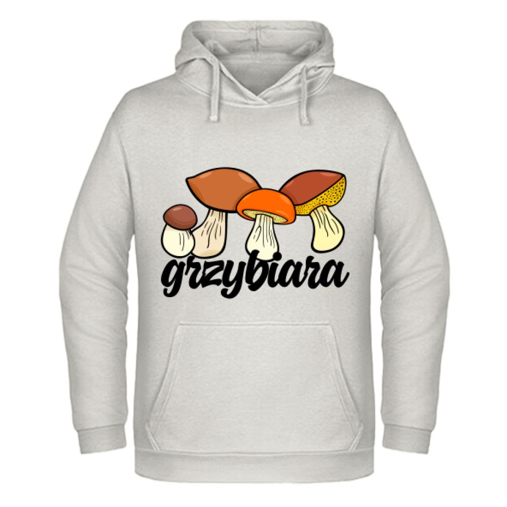 BLUZA Z KAPTUREM GRZYBIARA bluza męska z kapturem kolor vanilla milkshake