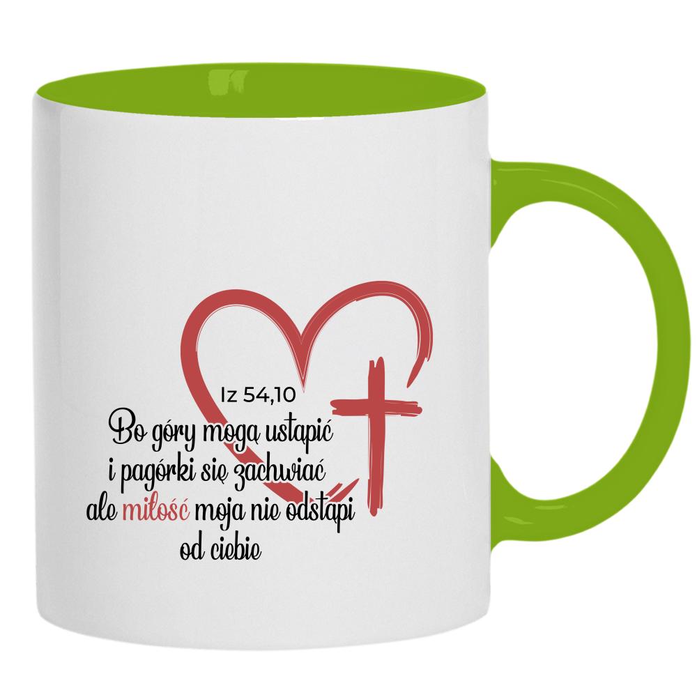 Bo góry mogą ustąpić kubek ucho kolor kolor zielony