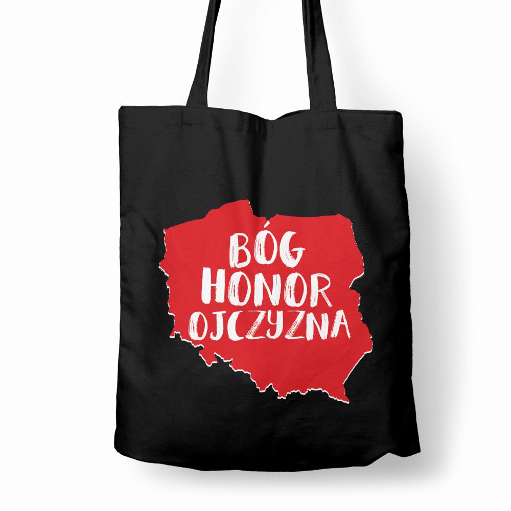 BÓG HONOR OJCZYZNA Poland torba bawełniana kolor biały