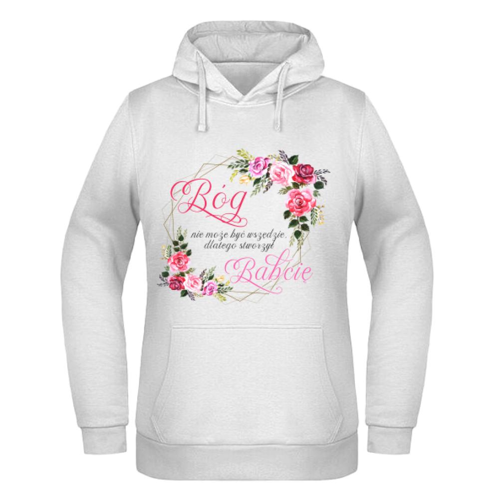 Bóg nie może być wszędzie bluza damska z kapturem