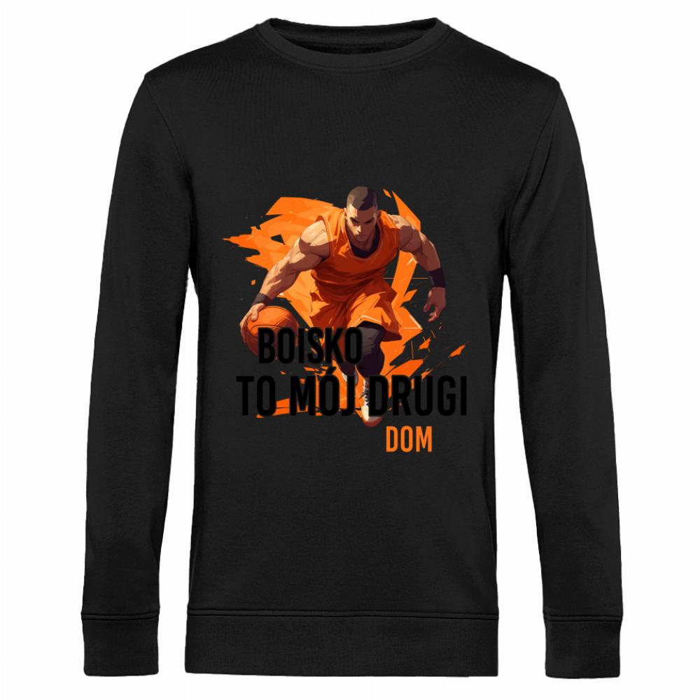 Boisko to mój drugi dom bluza męska bez kaptura kolor żółty