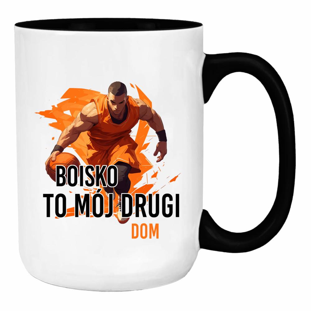 Boisko to mój drugi dom duży kubek ucho kolor kolor czarny