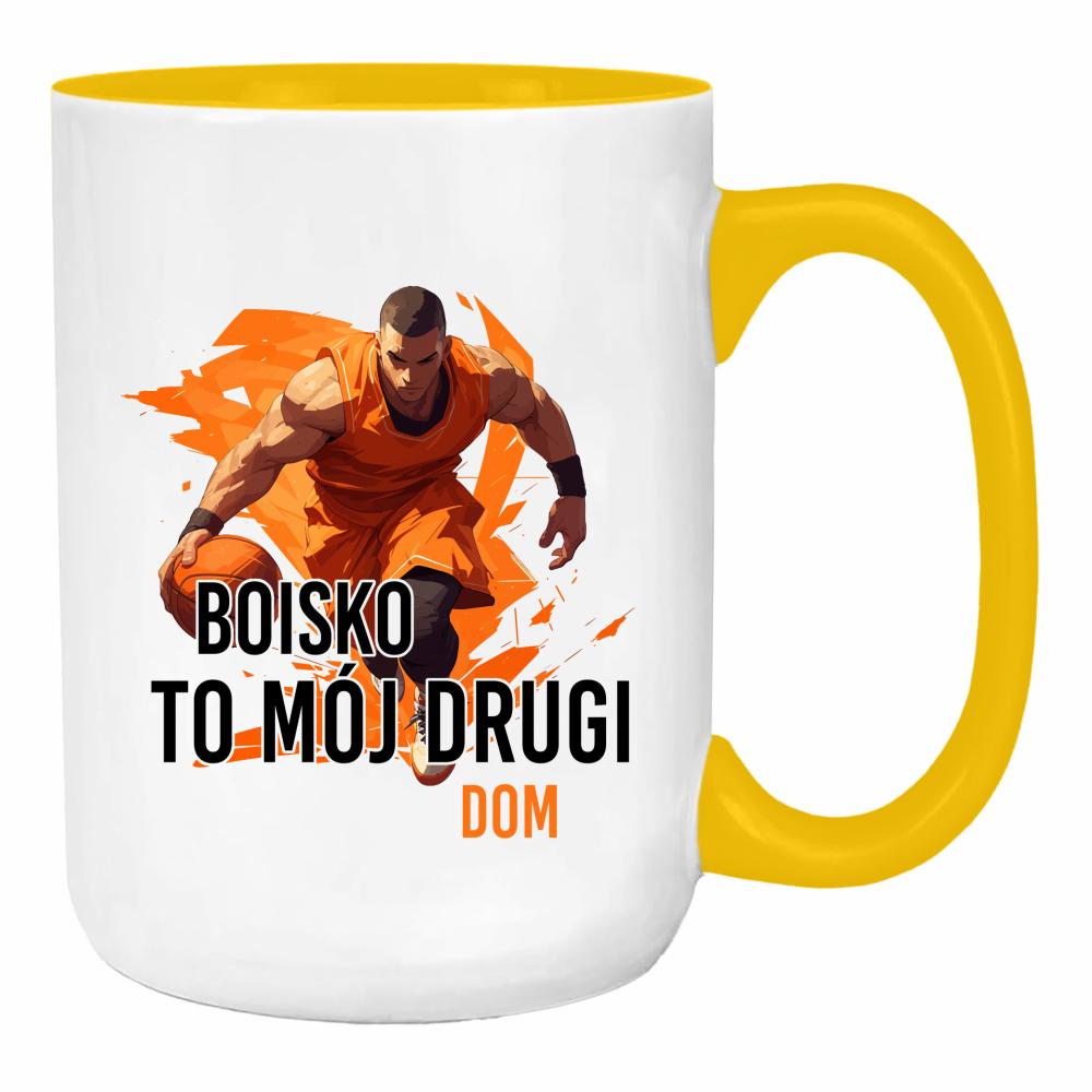 Boisko to mój drugi dom duży kubek ucho kolor kolor żółty