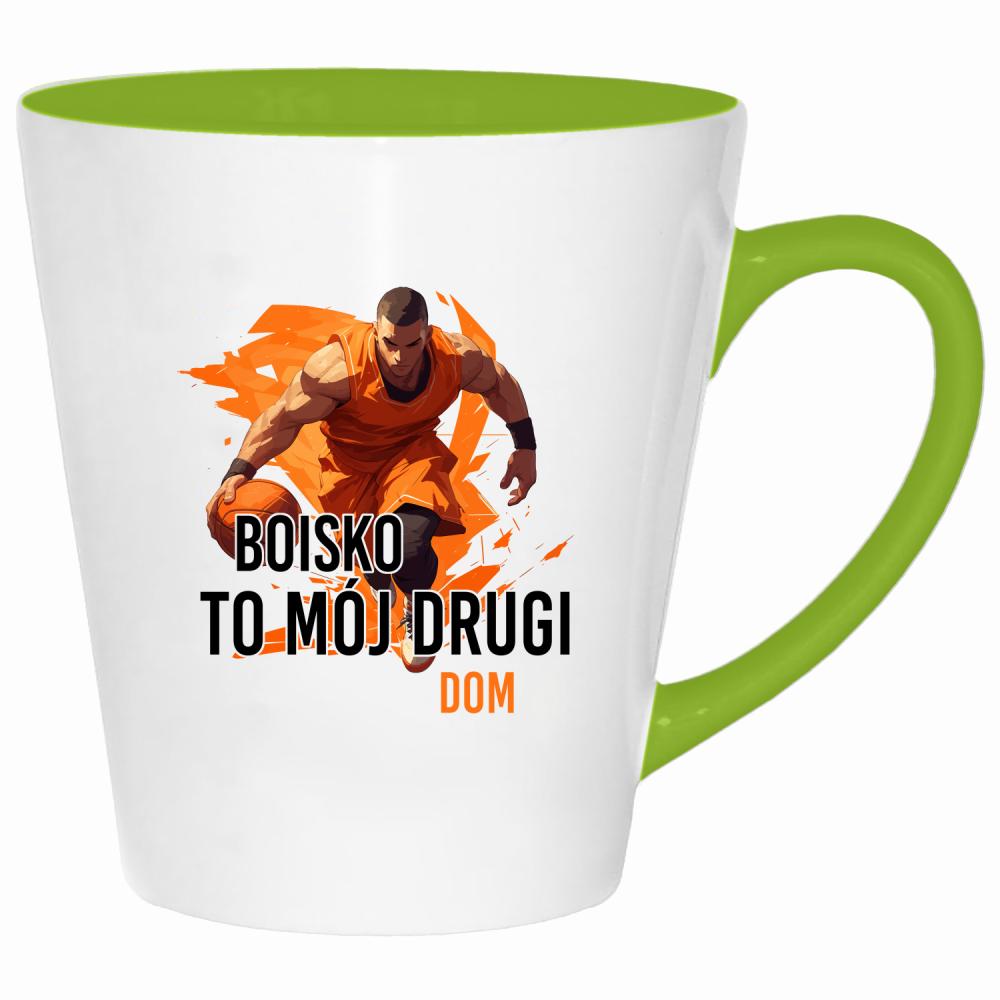 Boisko to mój drugi dom kubek latte kolor limonka