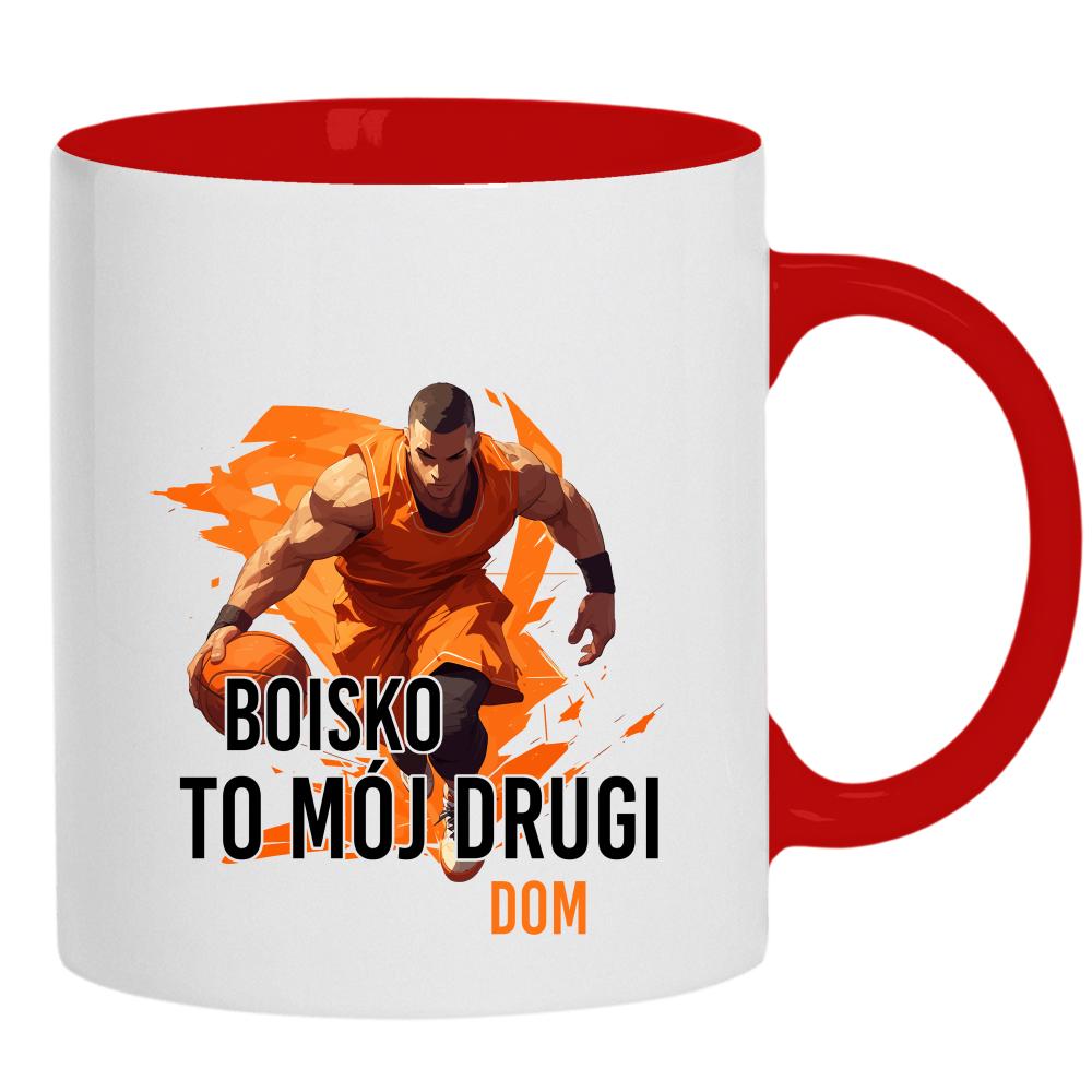 Boisko to mój drugi dom kubek ucho kolor kolor czerwony