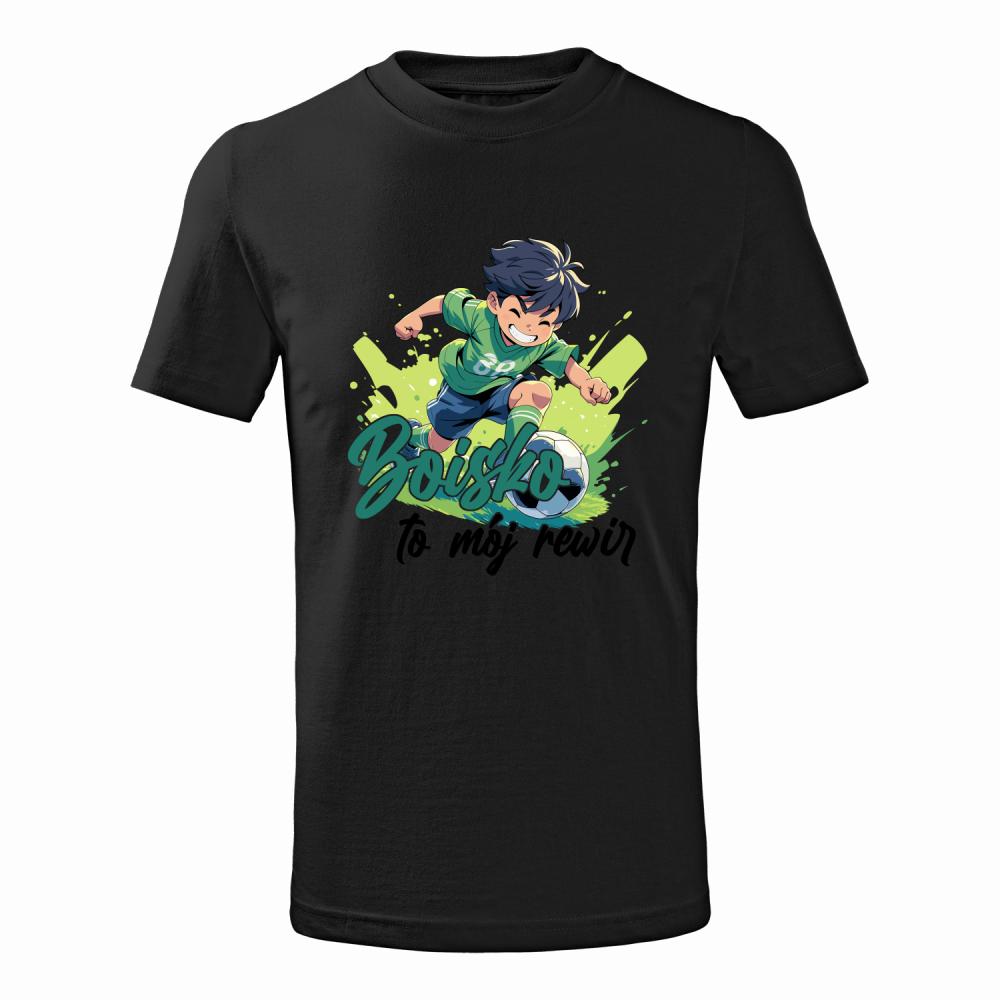 Boisko to pasja zabawa i energia koszulka junior kolor limonka