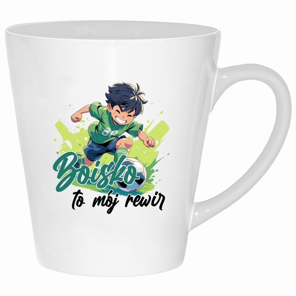 Boisko to pasja zabawa i energia kubek latte