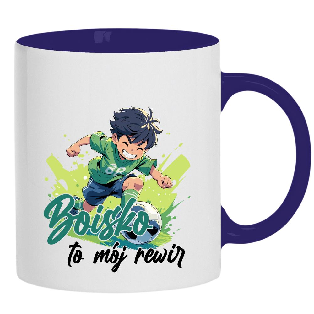 Boisko to pasja zabawa i energia kubek ucho kolor kolor navy