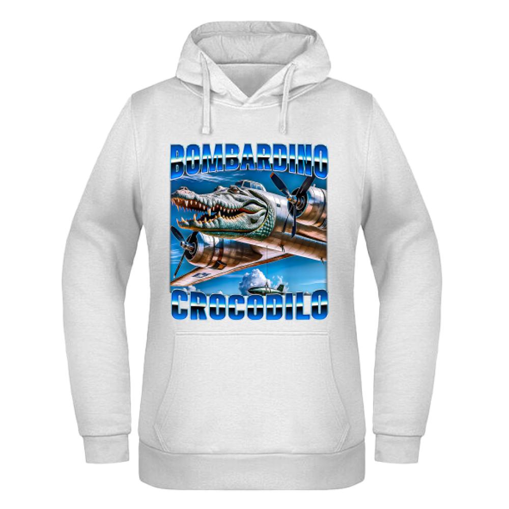 Bombardino Crocodilo bluza damska z kapturem