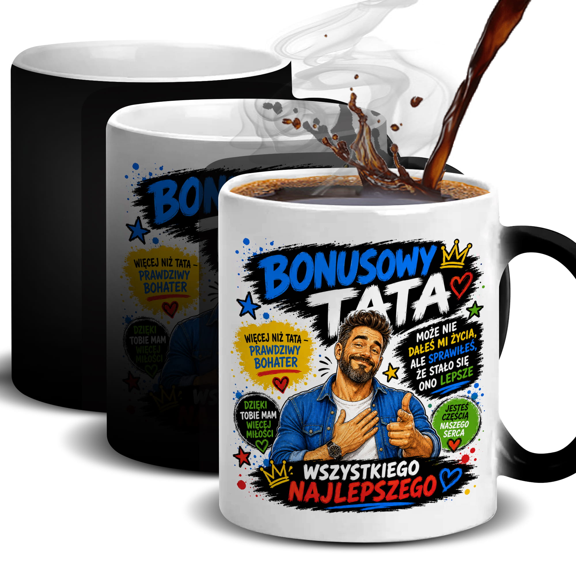 Bonusowy tata kubek magiczny