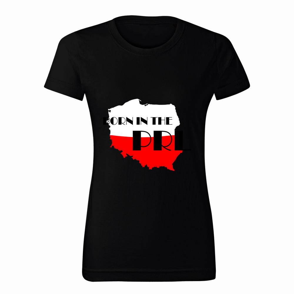 Born in the PRL koszulka damska kolor red