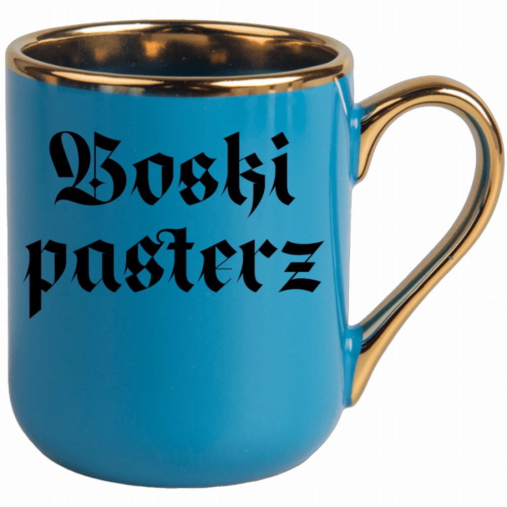 Boski Pasterz kubek elegant niebieski kolor turkus