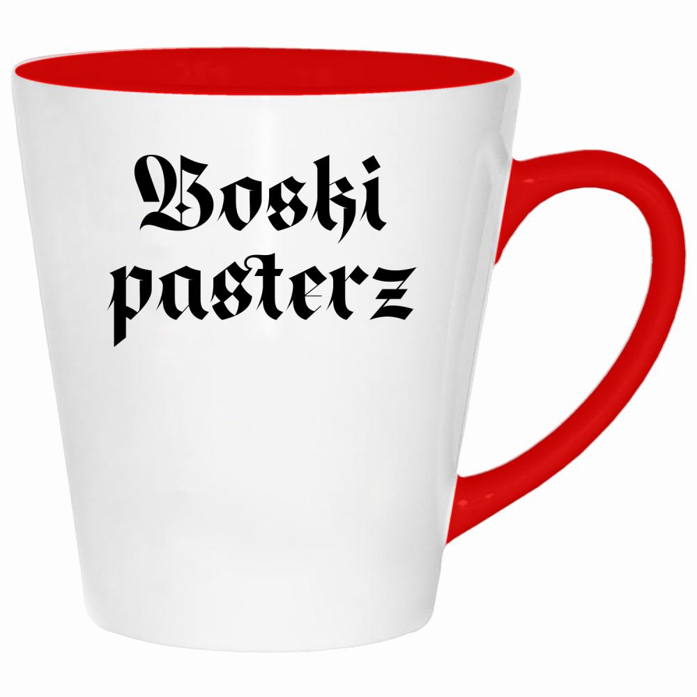 Boski Pasterz kubek latte kolor czerwony latte