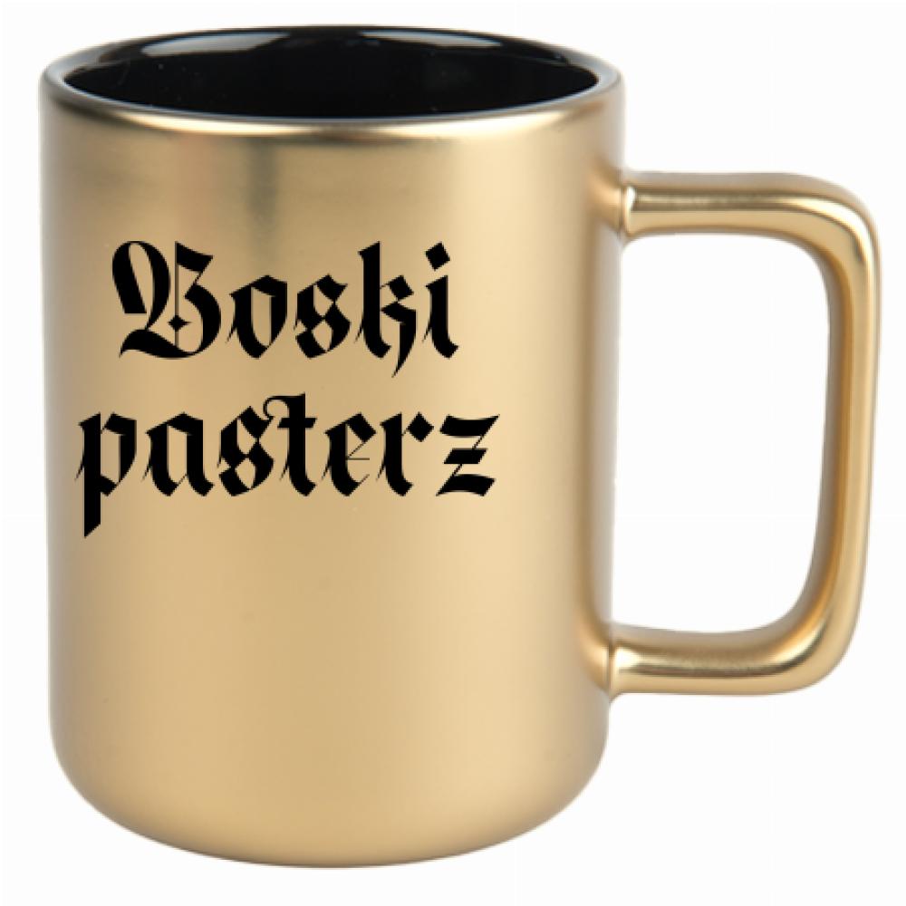 Boski Pasterz kubek złoty matowy kolor navy