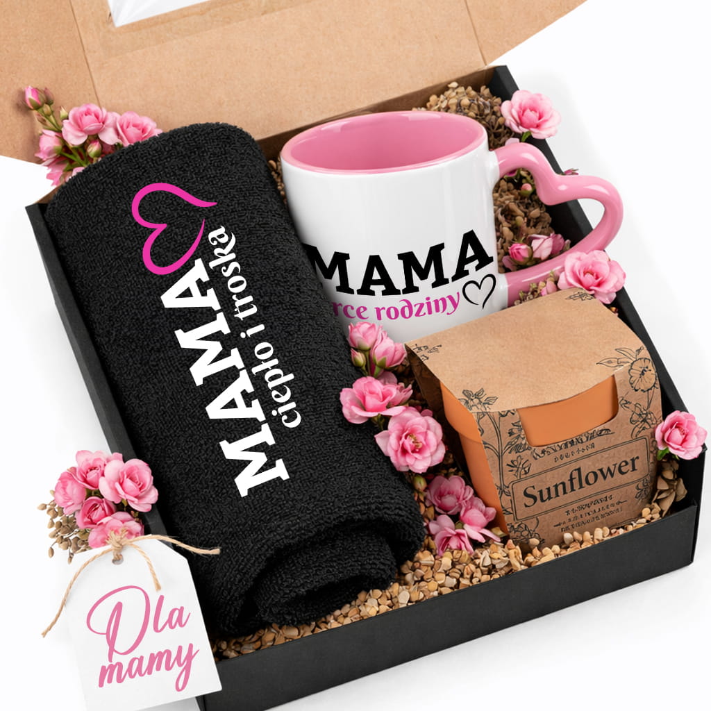 Box prezentowy Mama ciepło i troska box prezentowy