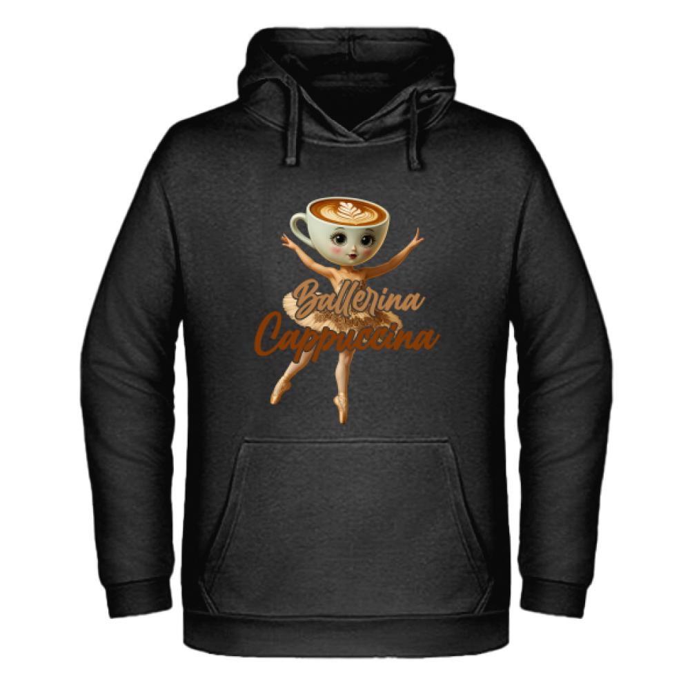 Brainrot Ballerina Cappuccina bluza męska z kapturem kolor turkus