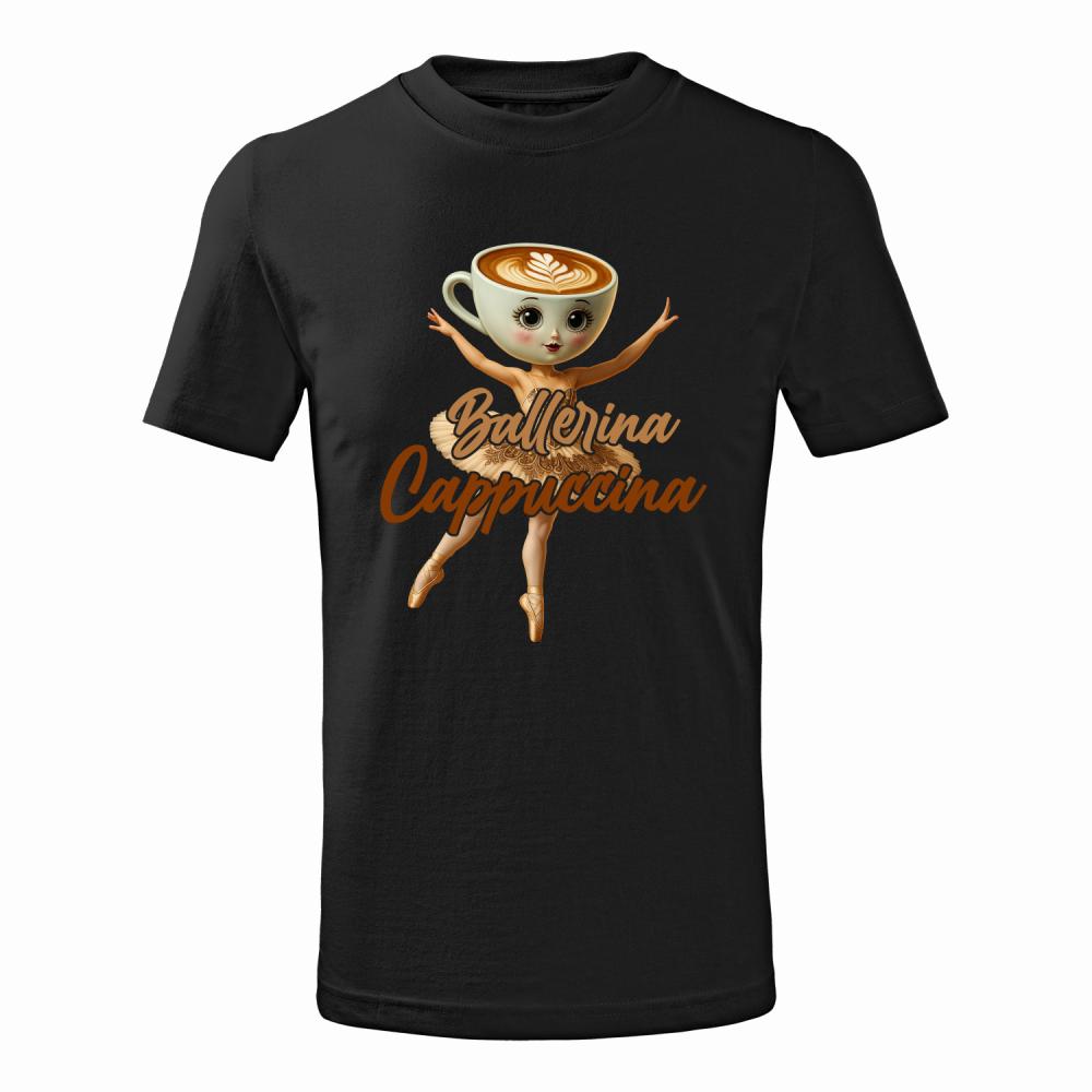 Brainrot Ballerina Cappuccina koszulka junior kolor czarny