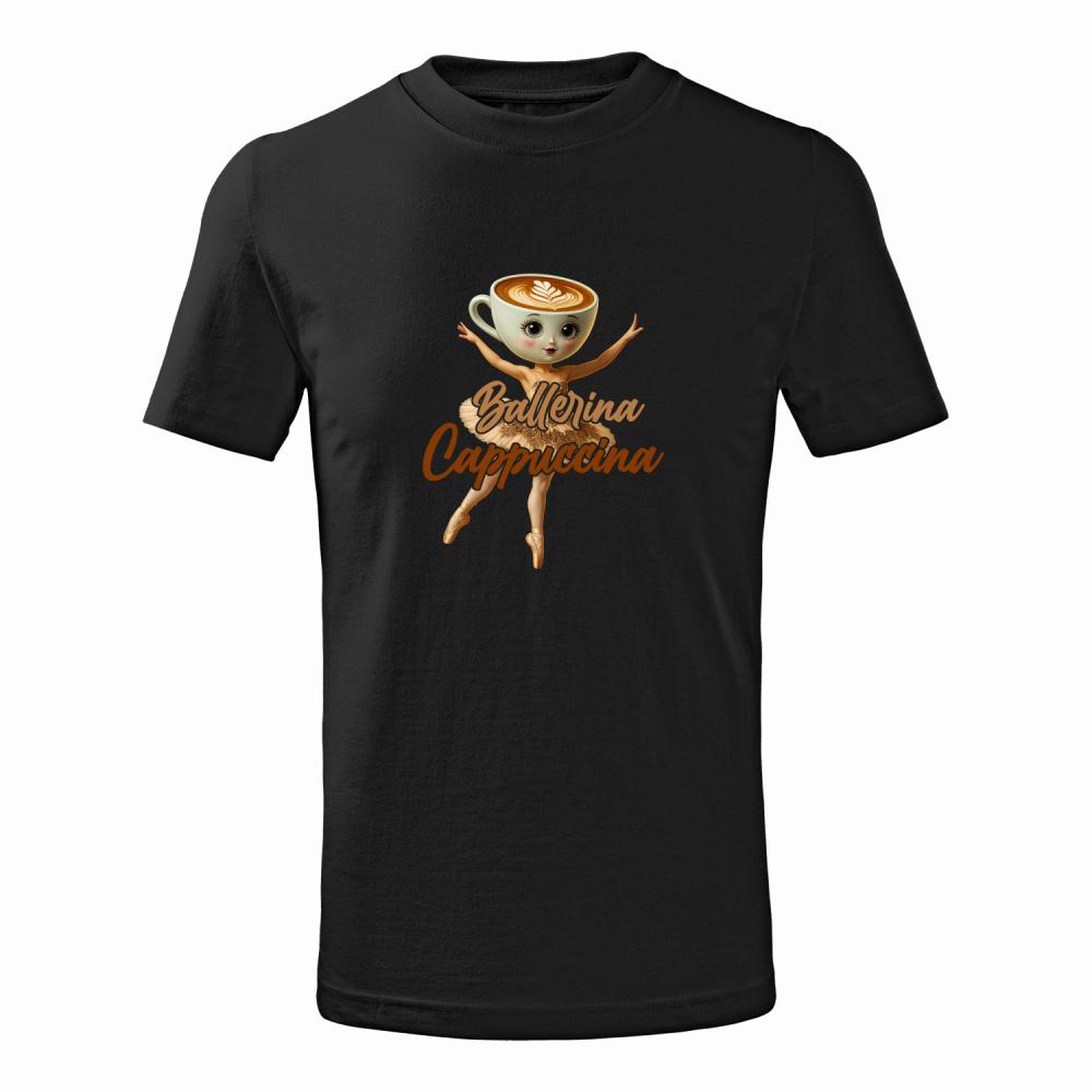 Brainrot Ballerina Cappuccina koszulka junior kolor czarnyy