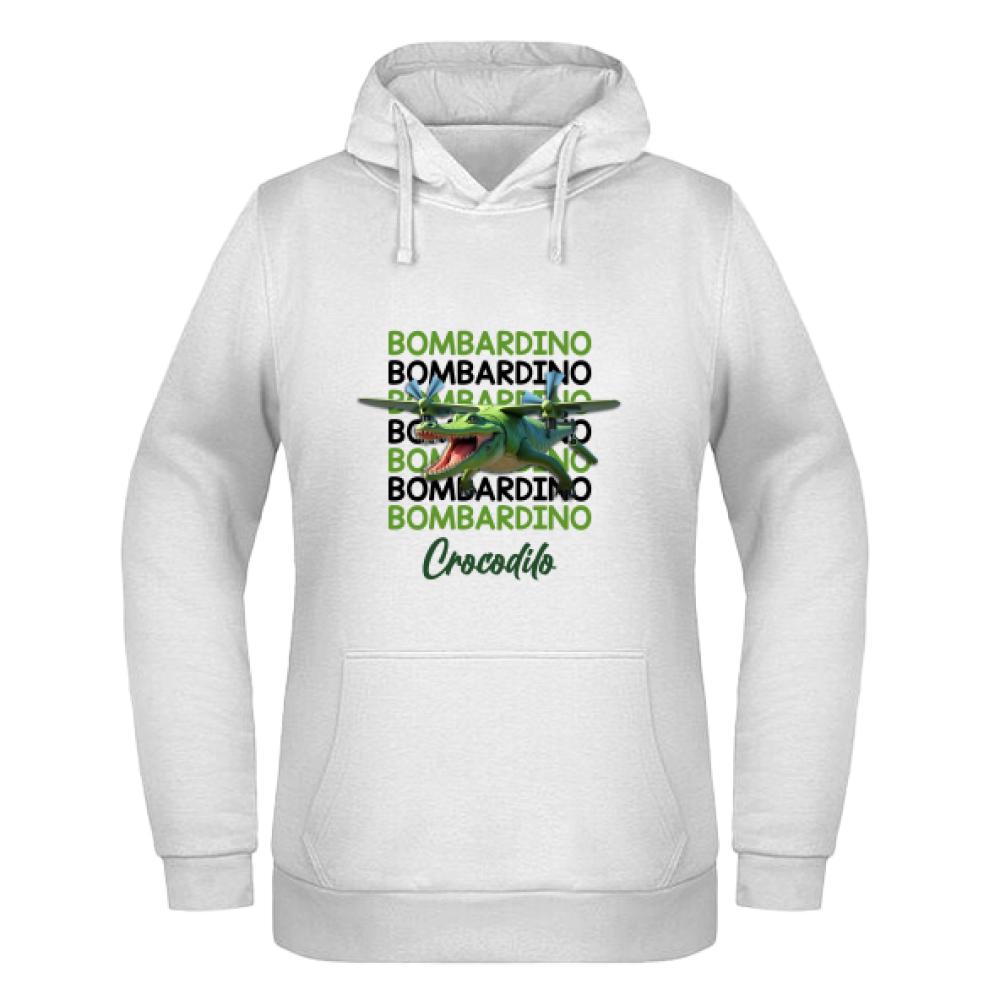 Brainrot Bombardino Crocdilo bluza damska z kapturem