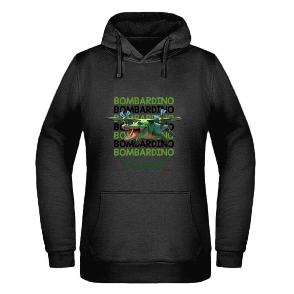 Brainrot Bombardino Crocdilo bluza damska z kapturem kolor pink