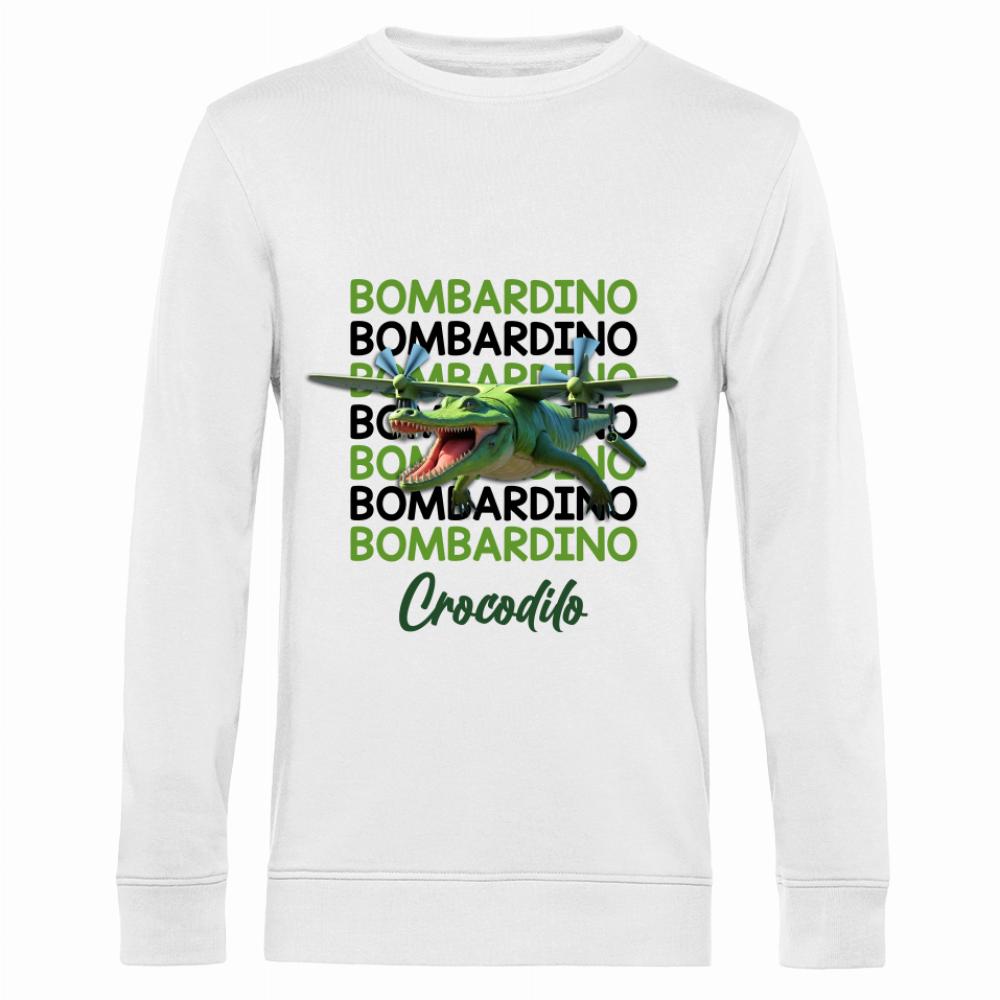 Brainrot Bombardino Crocdilo bluza męska bez kaptura