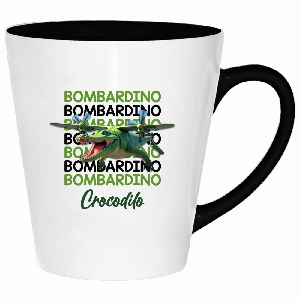 Brainrot Bombardino Crocdilo kubek latte kolor żółty