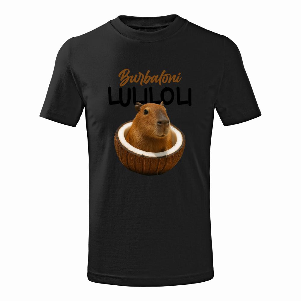 Brainrot Burbaloni Luliloli koszulka junior kolor czarny