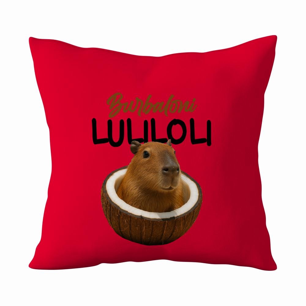 Brainrot Burbaloni Luliloli poduszka kolor czerwony