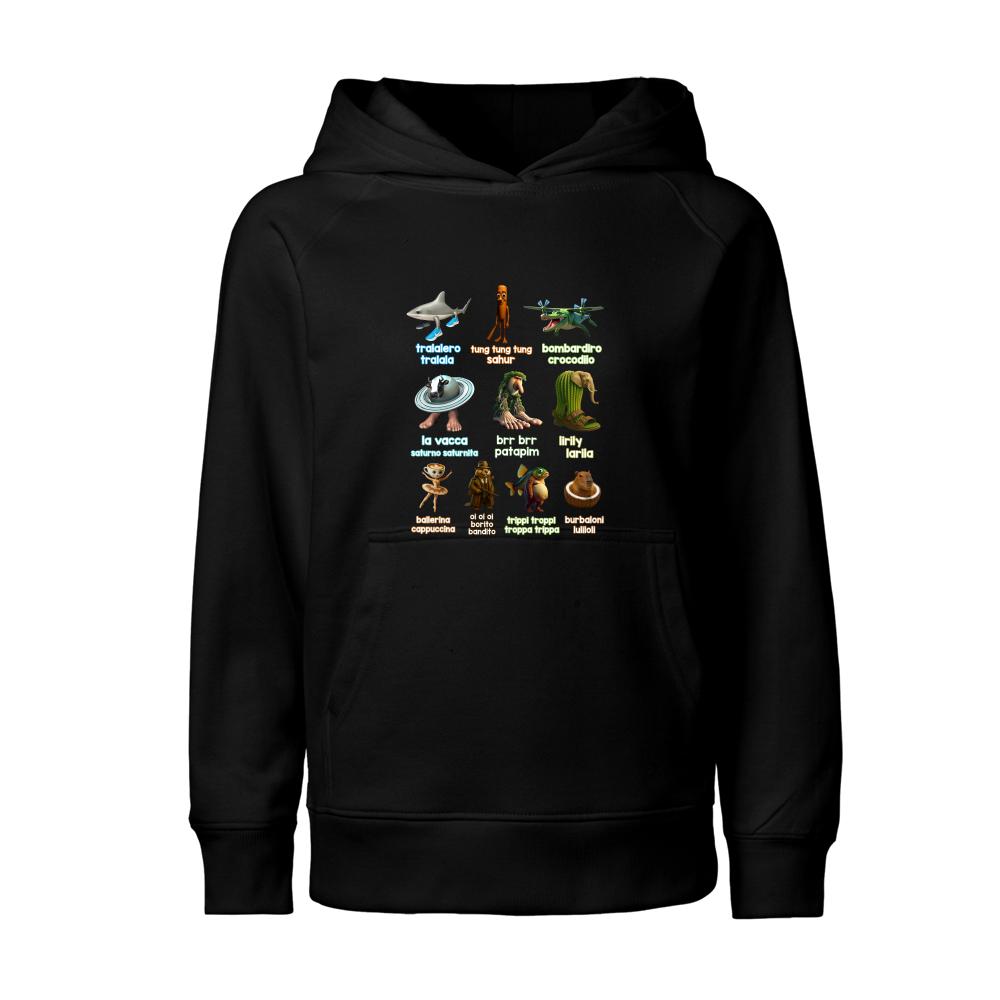 Brainrot Italiano bluza junior kolor czerwony latte