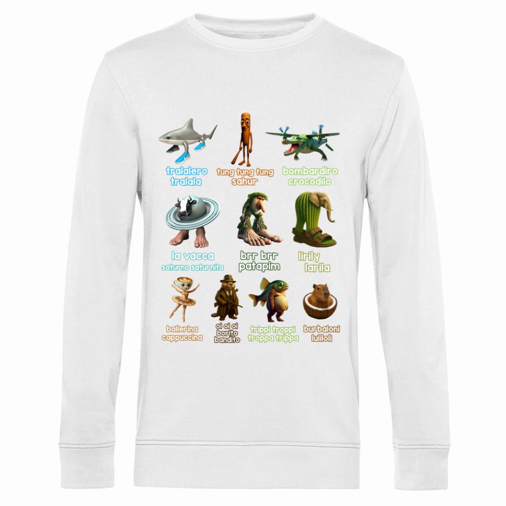 Brainrot Italiano bluza męska bez kaptura