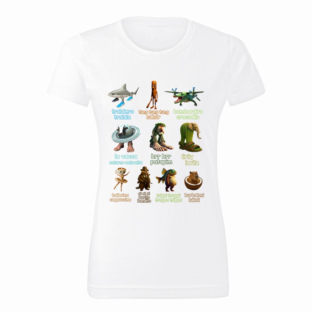 Brainrot Italiano koszulka damska