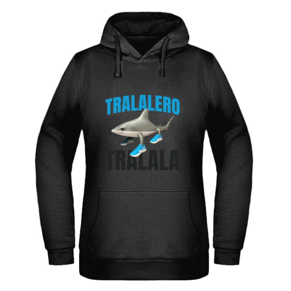 Brainrot Tralalero Tralala bluza damska z kapturem kolor red