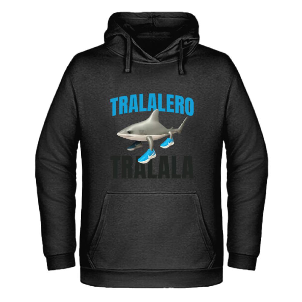 Brainrot Tralalero Tralala bluza męska z kapturem kolor navy