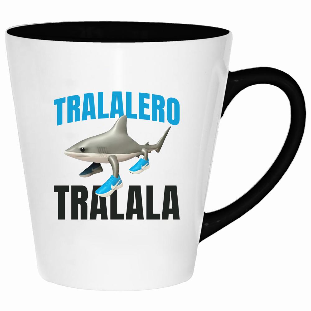 Brainrot Tralalero Tralala kubek latte kolor navy