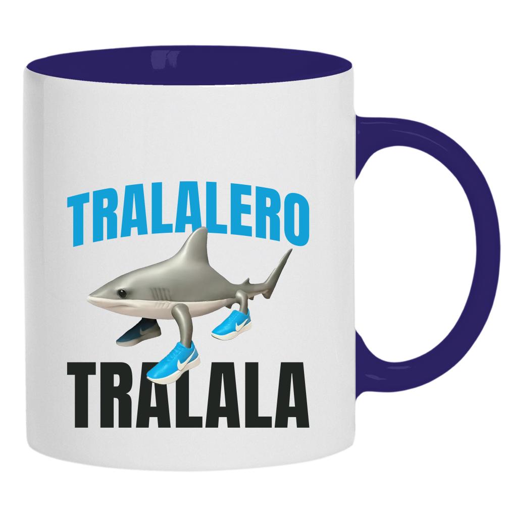 Brainrot Tralalero Tralala kubek ucho kolor kolor navy