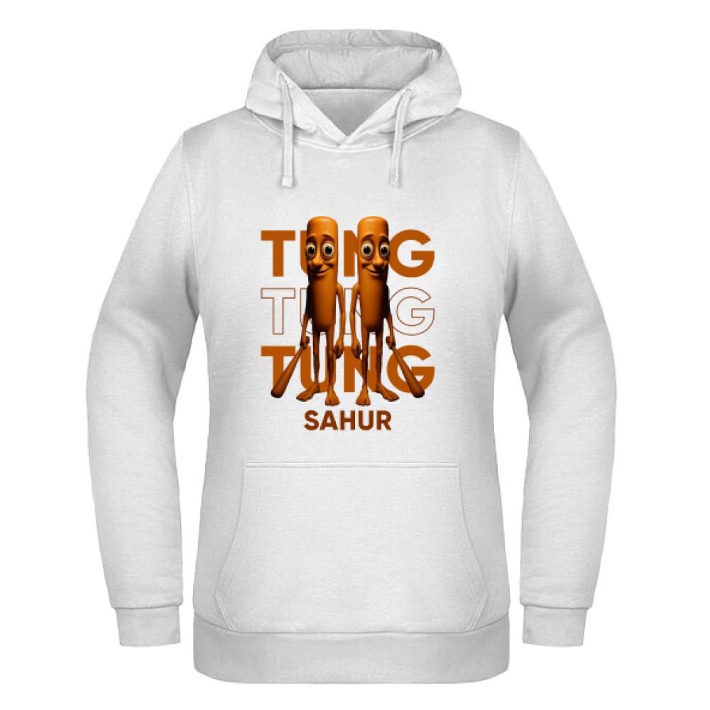 Brainrot Tung Tung Tung Sahur bluza damska z kapturem