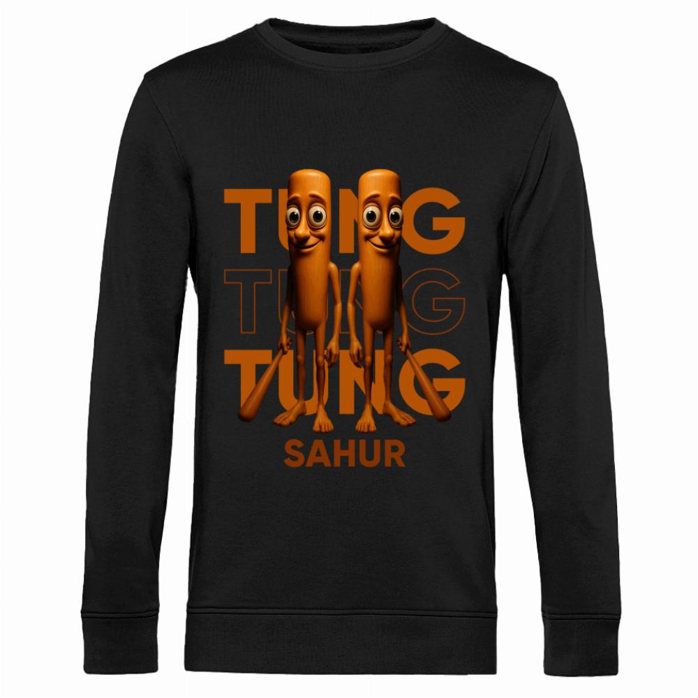 Brainrot Tung Tung Tung Sahur bluza męska bez kaptura kolor żółty