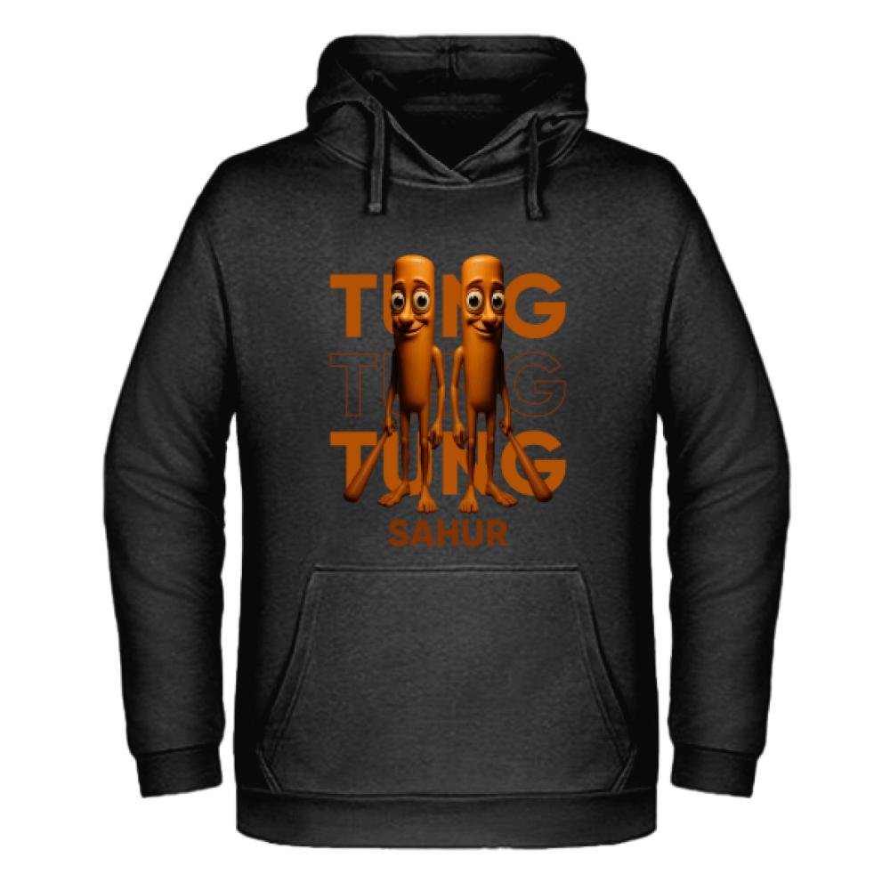 Brainrot Tung Tung Tung Sahur bluza męska z kapturem