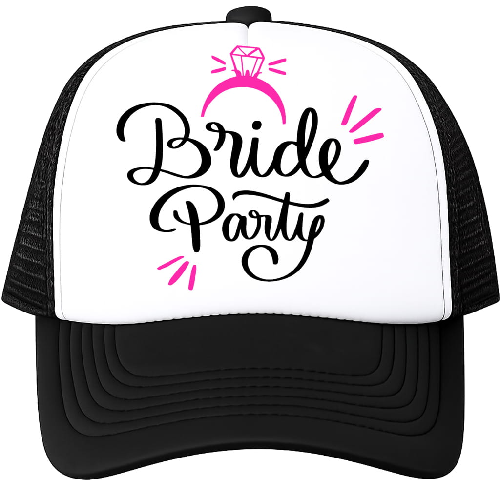 BRIDE PARTY czapka z daszkiem kolor czarny