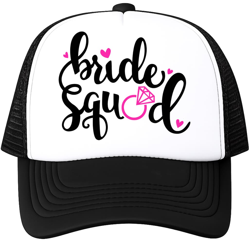 BRIDE SQUAD czapka z daszkiem kolor czarny