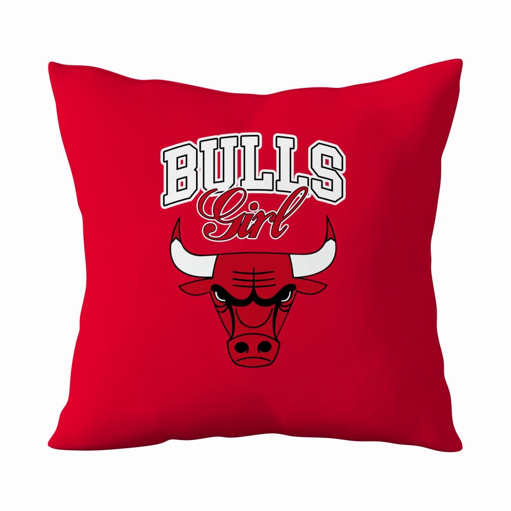 Bulls Girl poduszka kolor czerwony