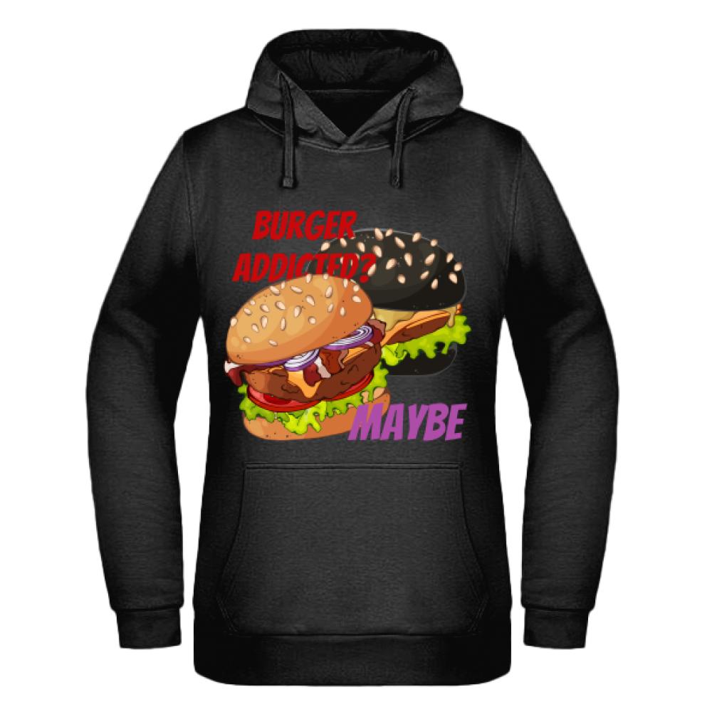 Burger Addicted bluza damska z kapturem