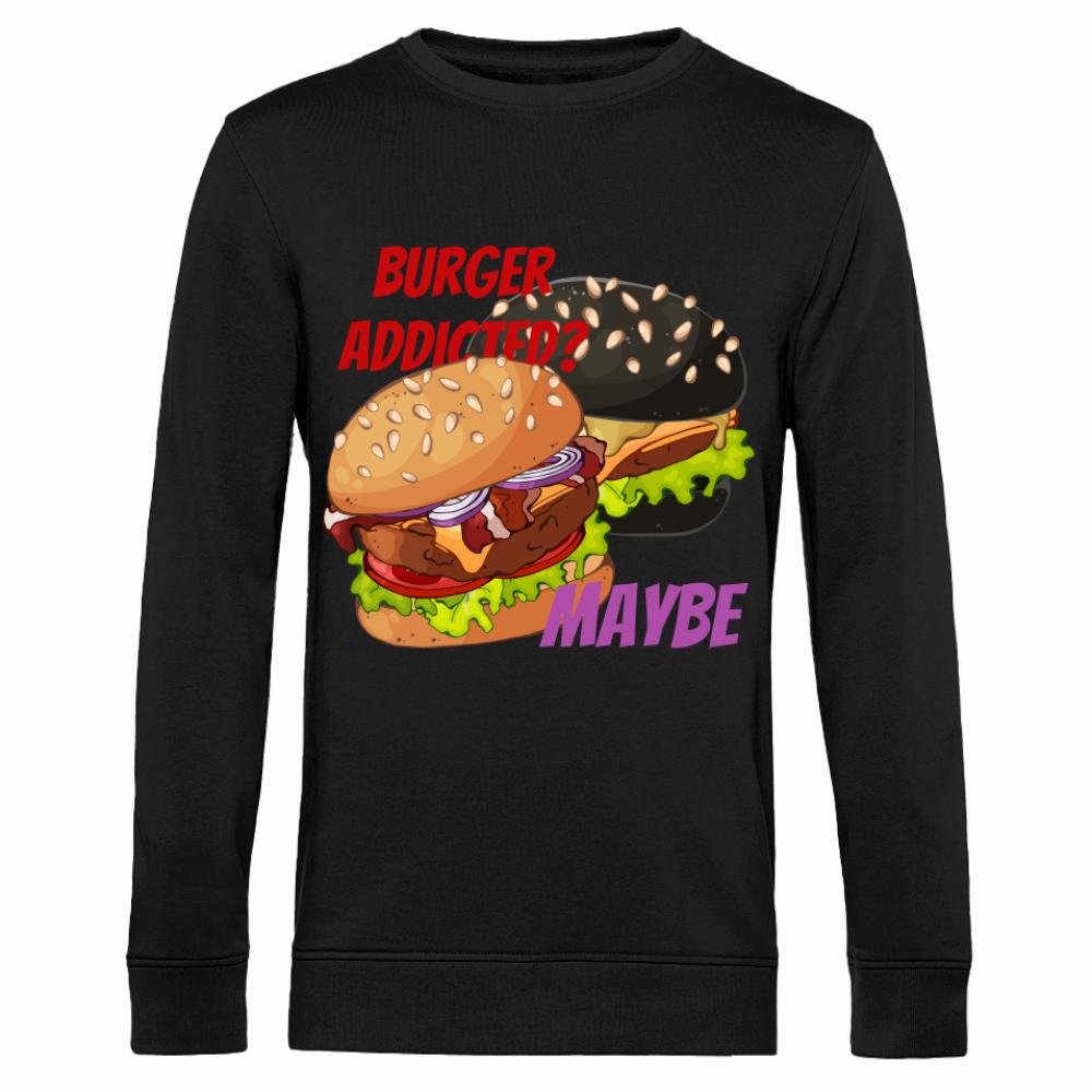 Burger Addicted bluza męska bez kaptura