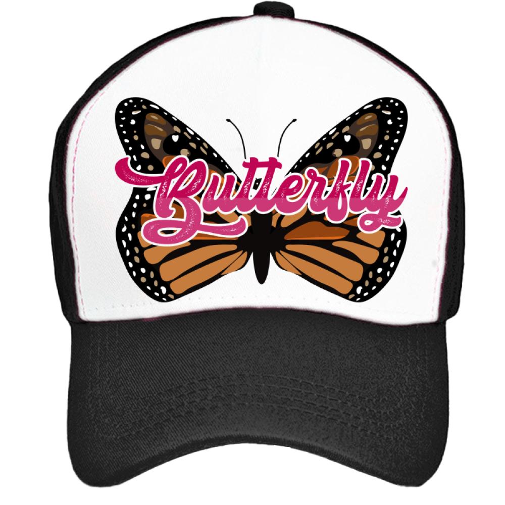 Butterfly czapka z daszkiem kolor surf blue