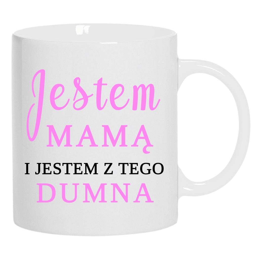 Bycie mamą to nie tylko rola to całe serce pasja kubek ucho kolor kolor biały