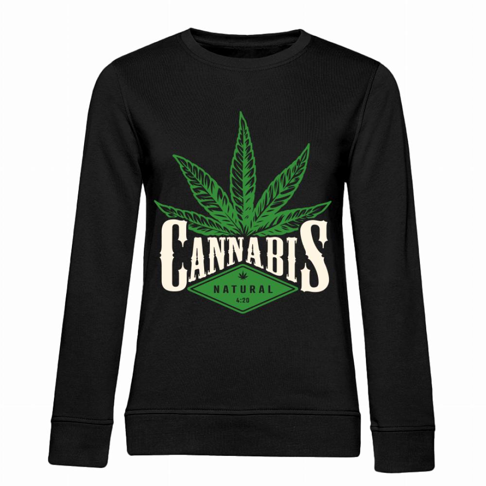 Cannabis Natural bluza damska bez kaptura